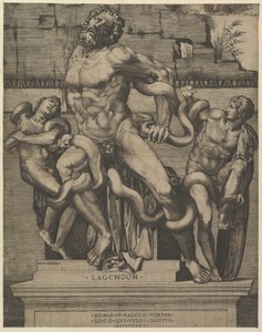 Spejl af romersk storslåethed: Laocoon, 1500-tallet. af Marco Dente