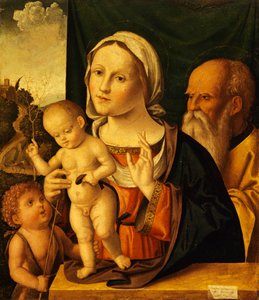 Hellig samtale, af Marco Palmezzano (ca 1459-1539), 52x61 cm