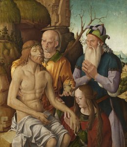 Klagesang over den døde Kristus, ca. 1500 (tempera på panel)