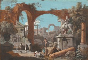 En Capriccio af romerske ruiner