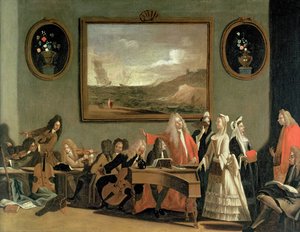 Genhør af en opera, der siges at være Pyrrhus og Demetrius, afholdt i øvelokalet på Haymarket Theatre, 1709