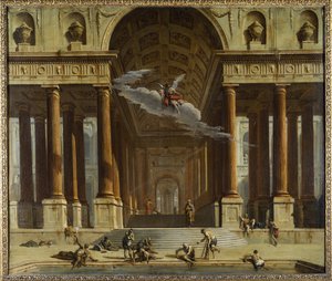 The Pool of Siloam, ca. 1711-16 (olie på lærred) af Marco Ricci