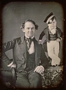 P.T. Barnum og general Tom Thumb af Marcus Aurelius Root