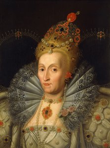 Portræt af dronning Elizabeth I, brystlængde,