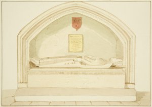 Monument af Robert, jarl af Gloucester, i South Aisle of St James