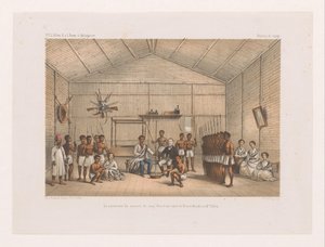 Besøg til Prince Ratsiba og blodedsceremoni La ceremonie du serment du sang (Fatidrah), entre le Prince Ratsiba et Mr. Afstemning (titel på objekt) François P.L.s rejse. Pollen til Madagaskar (serietitel) F.P.L. Pollen R.s. l. Fauna d. Madagaskar (s af Marcus Jacob Goedkind