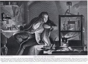 James Watt and the Steam-Engine, illustration fra 