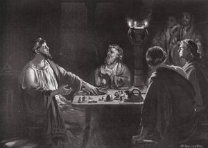 Indførelse af mål og vægt i Grækenland (litografi) af Margaret (after) Dovaston