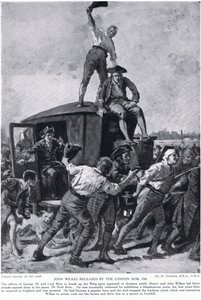 John Wilkes løsladt af London-mafiaen af Margaret (after) Dovaston