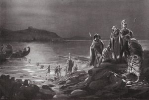 Oligarkernes tilbagevenden til Samos (litografi) af Margaret (after) Dovaston