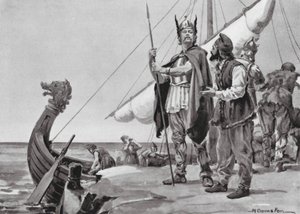 Rurik rejser til slavernes land, AD 862 (litografi)