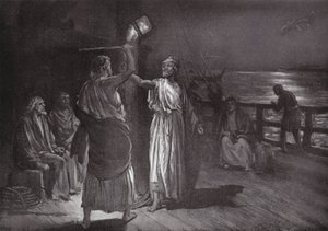 "Slå, men hør mig" (litografi) af Margaret (after) Dovaston