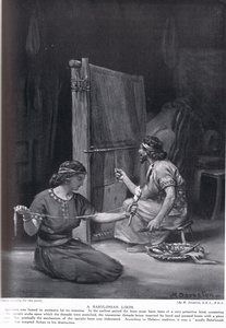En babylonisk væv, illustration fra 