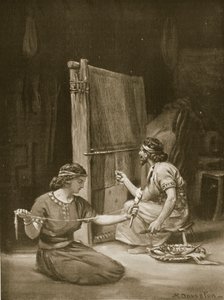 En babylonisk væv, illustration fra 