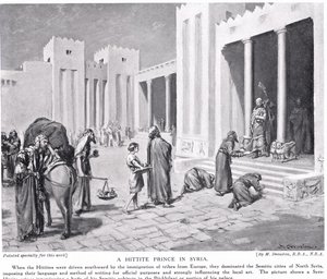 En hittitisk prins i Syrien, illustration fra 