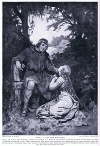Henrik II og den smukke Rosamund af Margaret Dovaston