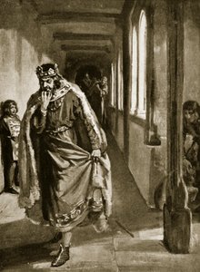Johns raseri over at underskrive Magna Carta, illustration fra 