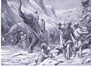Mahmud af Ghaznis første succes 1000 e.Kr. (litografi) af Margaret Dovaston