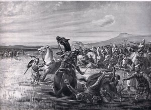 Slaget ved Orchomenos, illustration fra 