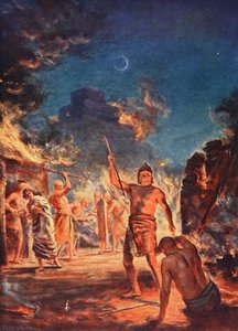 Afbrændingen af Lagash, illustration fra 