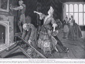 The Fury of the Duchess of Marlborough, ca. 1910 (litografi)