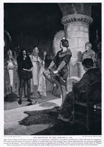 Afsættelsen af kong Edwrad II AD1327 af Margaret Dovaston