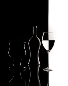 Kontrast med ternet glas