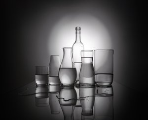 Elegante refleksioner i glas