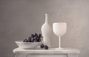 Minimalistisk om druer og vin af Margareth Perfoncio