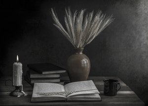 Stille læsning ved stearinlys af Margareth Perfoncio