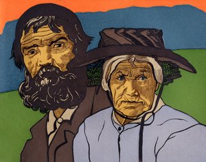 Et par gamle bønder fra Valais (Schweiz) af Marguerite Burnat Provins