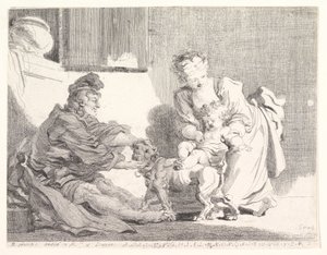 Barnet og Bulldoggen, 1778. af Marguerite Gerard