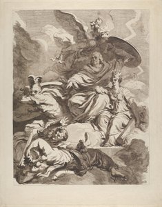 The Genius of Franklin, 1778. af Marguerite Gerard