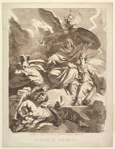 Til Franklins geniale, 1779. af Marguerite Gerard