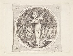 Amor med bue og pil af Marguerite Louise De Lorme du Ronseray