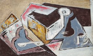 kubistisk sammensætning; Komposition Cubiste, ca. 1918 (olie på lærred)