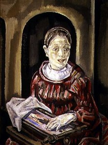 The Needlewoman (olie på lærred)