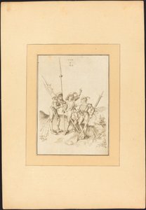Tre Lansquenets af Maria Catharina Prestel, after Albrecht Dürer