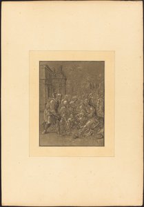 Besøg af Saint Elizabeth til den hellige familie af Maria Catharina Prestel after Hans Brosamer