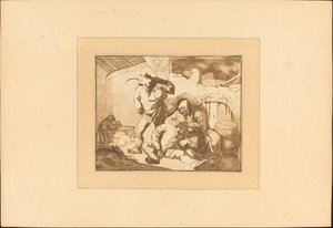 Bondescene af Maria Catharina Prestel after Isack van Ostade