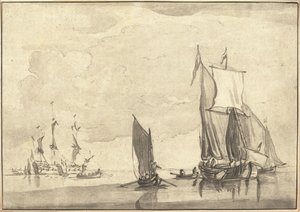 Havlandskab af Maria Catharina Prestel after Willem van de Velde the Younger
