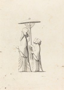 Skulptur i Persepolis, fra Le Bruyns Rejser