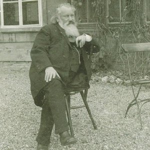 Portræt af komponisten Johannes Brahms 1833-1897, 1894 af Maria Fellinger