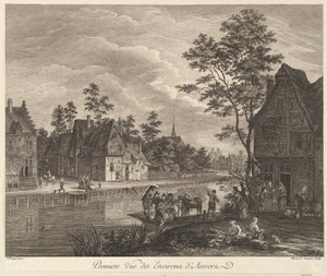 Første udsigt over Antwerpens omgivelser Premiere Vue des Environs d