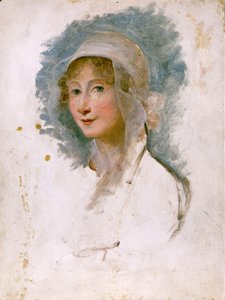 Portræt af Giulia Beccaria Manzoni (1762 - 1841), mor til Alessandro Manzoni. Maleri af Maria Cosway (1760 - 1838). Bibl. fra Brera, Milano.