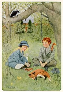 "Det virkede næppe udholdeligt at forlade en sådan fornøjelse" fra The Secret Garden af Frances Hodgson Burnett (1849-1924)