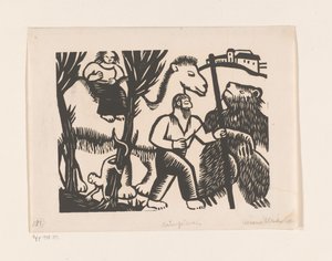 Bärenführer (original titel på objektet) af Maria Uhden (signed by artist)