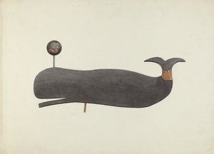 Whale Weather Vane, ca. 1938. af Marian Page