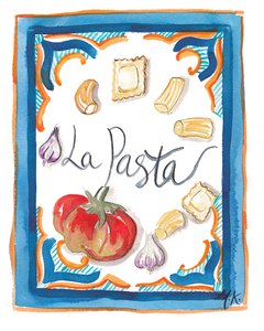 La Pasta, 2018 (akvarel på papir)