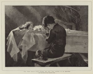 Gå, du skal lege alene, min dreng, din søster er i himlen af Marianne Stokes